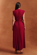 Wyomia Sleeveless V-Neck Butterfly Fold Maxi Two Piece Set