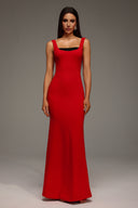 Meryl Halter Elmaslı Maxi Elbise