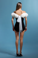 Delilah Sleeveless Off The Shoulder Flowers Mini Two-Piece Set