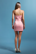 Naja Strapless Flowers Mini Dress