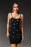 Sue Sleeveless  Flowers Bandage Maxi Dress