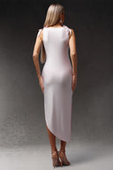 Elissa Sleeveless Flowers Hollow Out Maxi Dress