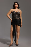 Dolores Strapless Lace Corset Mini Dress