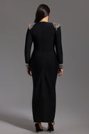 Niaca Rhinestones Bandaj Midi Elbise 