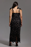 Lucretia Sleeveless Lace Bow Maxi Dress