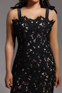 Lucretia Sleeveless Lace Bow Maxi Dress