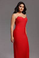 Dotte Maxi Bandage Dress - Red