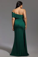 Ethel Sleeveless One Shoulder Fold Maxi Dress