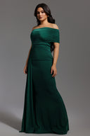Ethel Sleeveless One Shoulder Fold Maxi Dress