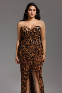 Nava Leopard Mesh Maxi Dress
