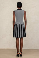 Kyler Lapel Sleeveless Folds Mini Dress