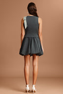 Labiny V-Neck Sleeveless Floral Printed Mini Dress