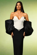 Fabiola Kolsuz Fiyonklu Bandajlı Maksi Elbise 