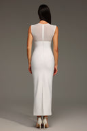 Quinn Sleeveless Concatenate Tulle Bandage Maxi Dress