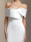 Ursula Crossed one-shoulder mini evening dress