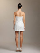 Renaa Kijin Handmade flowers Sequins mini dress