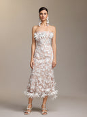 Kater Sleeveless Flowers Lace Maxi Dress