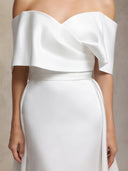 Quinta One-shoulder fish tail maxi wedding dress