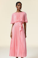 Doreen Round Neck Folds Maxi Dress