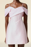 Vako Sleeveless Diamond Fishbone Mini Dress