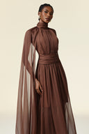 Rereny Butterfly Folds Maxi Dress