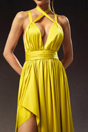 Habane Sleeveless V-Neck Slit Maxi Dress