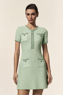 Daware Round Neck Short Sleeves Mini Dress