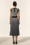 Encho Round Neck Sleeveless Midi Dress