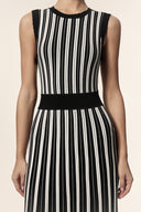 Encho Round Neck Sleeveless Midi Dress