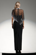 Jacey Sleeveless Diamond Pearl Bandage Maxi Dress