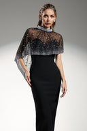 Jacey Sleeveless Diamond Pearl Bandage Maxi Dress