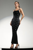 Zaniah Sleeveless Triangle Diamond Bandage Maxi Dress