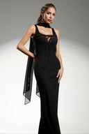 Nani Sleeveless Strap Ribbon Bandage Maxi Dress