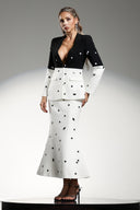 Jerlyn Long Sleeves Sequins Maxi Tow-piece Set