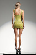 Mindi Halter Sleeveless Diamond Mini Dress