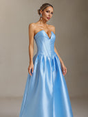 Kila Pleated V-neck strappy midi-length dress