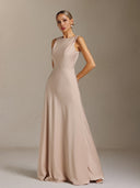 Kyra Sleeveless backless maxi dress