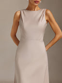 Kyra Sleeveless backless maxi dress