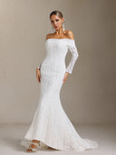 Delia Strapless lace slimming Maxi Dress