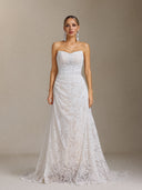 Trosy Lace strapless Maxi Dress