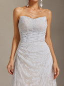 Trosy Lace strapless Maxi Dress