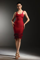 Taliyah Sleeveless Tassel Hollow Out Bandage Mini Dress