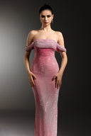 Dolores Rhinestone Gradient Maxi Dress