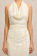 Ella Sleeveless Folds Maxi Dress