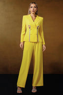 Kuhany Cut Out Blazer Set