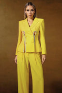Kuhany Cut Out Blazer Set