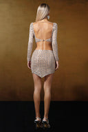 Kaidi Long Sleeve Rhinestone Two Piece Set