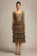 Hella Long Sleeves Lace Maxi Dress
