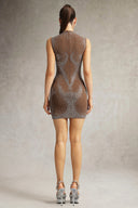 Winifred Sleeveless Rhinestone Mini Dress