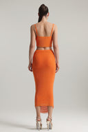 Rina Sleeveless Rhinestone Two Piece Set